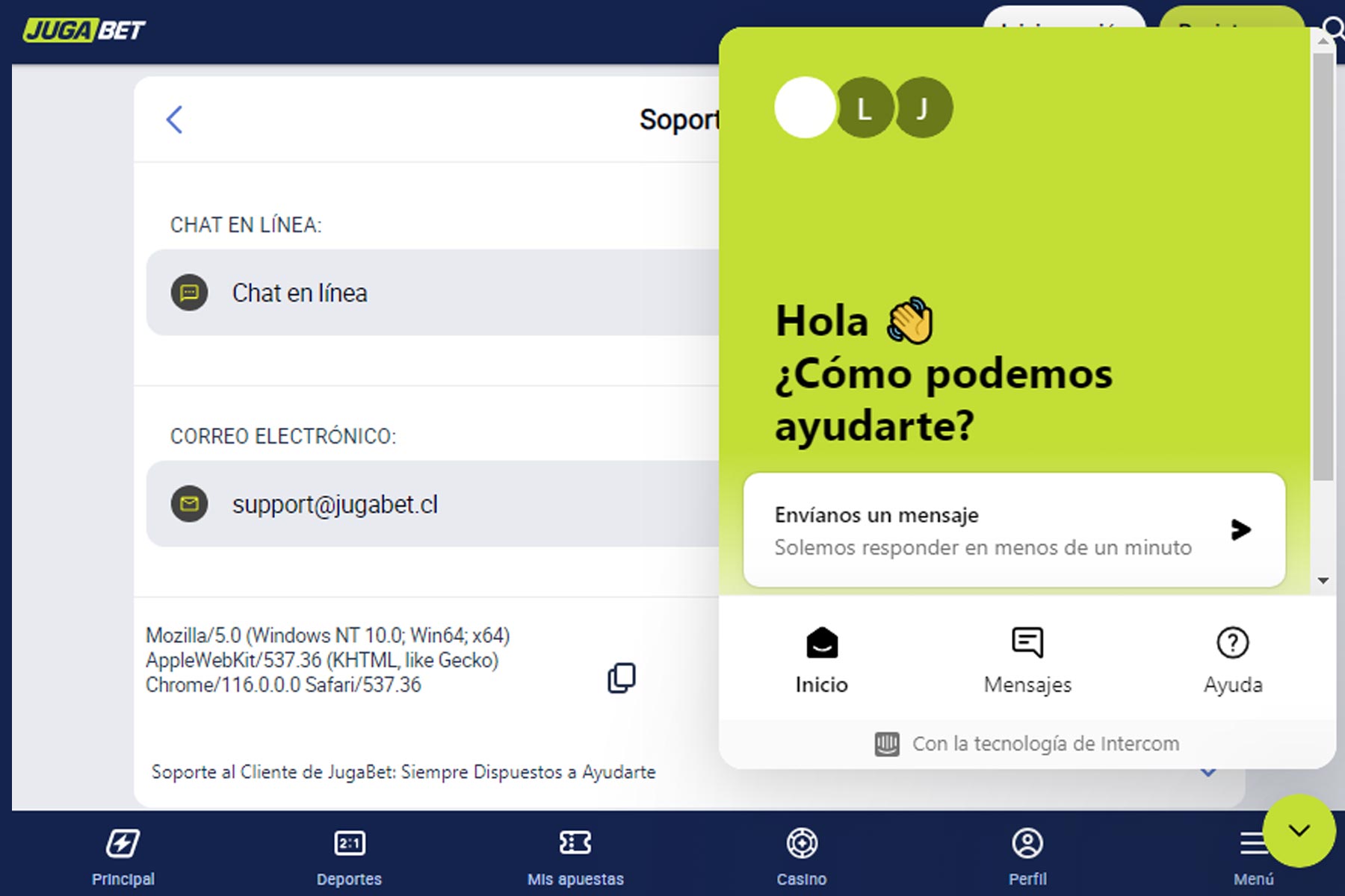 Jugabet Chile: reseña, bonos, cómo registrarse y opiniones